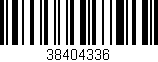 Código de barras (EAN, GTIN, SKU, ISBN): '38404336'