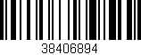 Código de barras (EAN, GTIN, SKU, ISBN): '38406894'