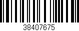 Código de barras (EAN, GTIN, SKU, ISBN): '38407675'