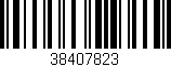 Código de barras (EAN, GTIN, SKU, ISBN): '38407823'