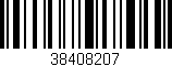 Código de barras (EAN, GTIN, SKU, ISBN): '38408207'