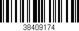 Código de barras (EAN, GTIN, SKU, ISBN): '38409174'