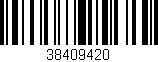 Código de barras (EAN, GTIN, SKU, ISBN): '38409420'
