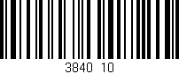 Código de barras (EAN, GTIN, SKU, ISBN): '3840/10'