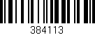 Código de barras (EAN, GTIN, SKU, ISBN): '384113'