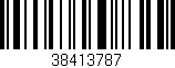 Código de barras (EAN, GTIN, SKU, ISBN): '38413787'