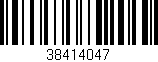 Código de barras (EAN, GTIN, SKU, ISBN): '38414047'