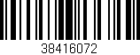 Código de barras (EAN, GTIN, SKU, ISBN): '38416072'