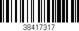 Código de barras (EAN, GTIN, SKU, ISBN): '38417317'