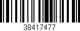 Código de barras (EAN, GTIN, SKU, ISBN): '38417477'