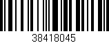 Código de barras (EAN, GTIN, SKU, ISBN): '38418045'