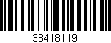 Código de barras (EAN, GTIN, SKU, ISBN): '38418119'