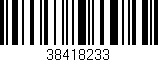 Código de barras (EAN, GTIN, SKU, ISBN): '38418233'