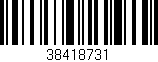 Código de barras (EAN, GTIN, SKU, ISBN): '38418731'