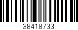 Código de barras (EAN, GTIN, SKU, ISBN): '38418733'