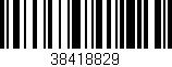 Código de barras (EAN, GTIN, SKU, ISBN): '38418829'
