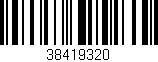 Código de barras (EAN, GTIN, SKU, ISBN): '38419320'
