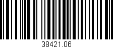 Código de barras (EAN, GTIN, SKU, ISBN): '38421.06'