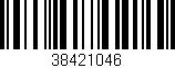 Código de barras (EAN, GTIN, SKU, ISBN): '38421046'