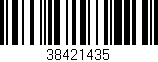 Código de barras (EAN, GTIN, SKU, ISBN): '38421435'