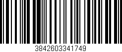 Código de barras (EAN, GTIN, SKU, ISBN): '3842603341749'