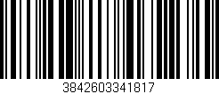 Código de barras (EAN, GTIN, SKU, ISBN): '3842603341817'