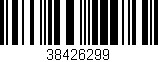 Código de barras (EAN, GTIN, SKU, ISBN): '38426299'