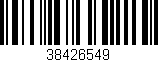 Código de barras (EAN, GTIN, SKU, ISBN): '38426549'