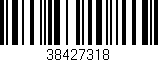 Código de barras (EAN, GTIN, SKU, ISBN): '38427318'