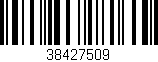 Código de barras (EAN, GTIN, SKU, ISBN): '38427509'