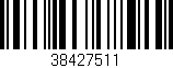 Código de barras (EAN, GTIN, SKU, ISBN): '38427511'