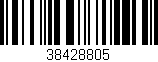 Código de barras (EAN, GTIN, SKU, ISBN): '38428805'