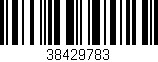 Código de barras (EAN, GTIN, SKU, ISBN): '38429783'