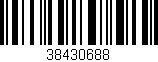 Código de barras (EAN, GTIN, SKU, ISBN): '38430688'