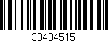 Código de barras (EAN, GTIN, SKU, ISBN): '38434515'