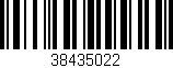 Código de barras (EAN, GTIN, SKU, ISBN): '38435022'