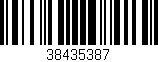 Código de barras (EAN, GTIN, SKU, ISBN): '38435387'