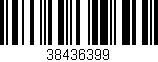 Código de barras (EAN, GTIN, SKU, ISBN): '38436399'