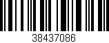 Código de barras (EAN, GTIN, SKU, ISBN): '38437086'