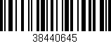 Código de barras (EAN, GTIN, SKU, ISBN): '38440645'