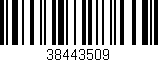 Código de barras (EAN, GTIN, SKU, ISBN): '38443509'