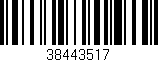 Código de barras (EAN, GTIN, SKU, ISBN): '38443517'