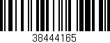 Código de barras (EAN, GTIN, SKU, ISBN): '38444165'