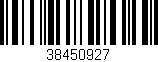 Código de barras (EAN, GTIN, SKU, ISBN): '38450927'