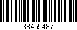 Código de barras (EAN, GTIN, SKU, ISBN): '38455487'
