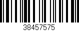 Código de barras (EAN, GTIN, SKU, ISBN): '38457575'