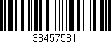 Código de barras (EAN, GTIN, SKU, ISBN): '38457581'