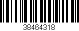Código de barras (EAN, GTIN, SKU, ISBN): '38464318'