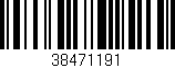 Código de barras (EAN, GTIN, SKU, ISBN): '38471191'