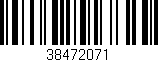Código de barras (EAN, GTIN, SKU, ISBN): '38472071'